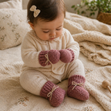 Booties & Mittens – Mjukt & varmt – Set med handskar och tossor