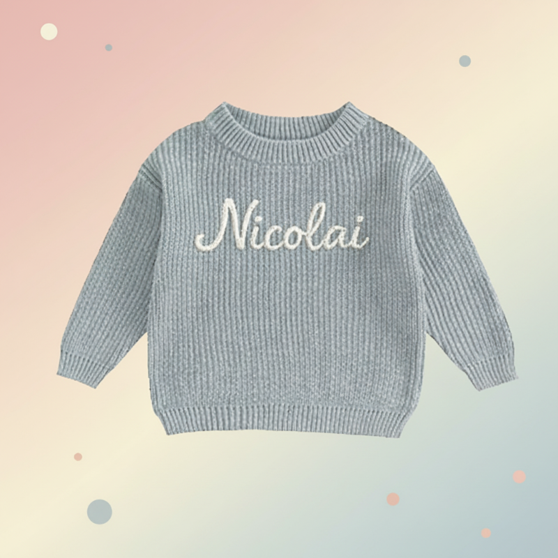 Personalized Baby Sweater – Unik & kärleksfull – Broderad, personlig babytröja