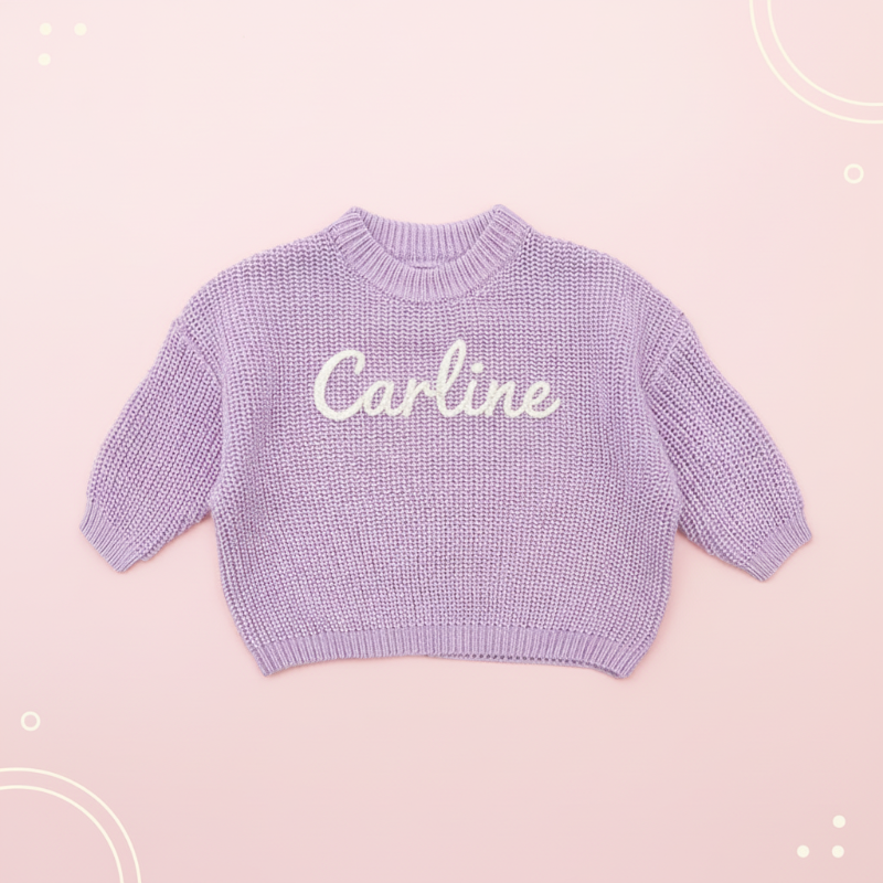 Personalized Baby Sweater – Unik & kärleksfull – Broderad, personlig babytröja
