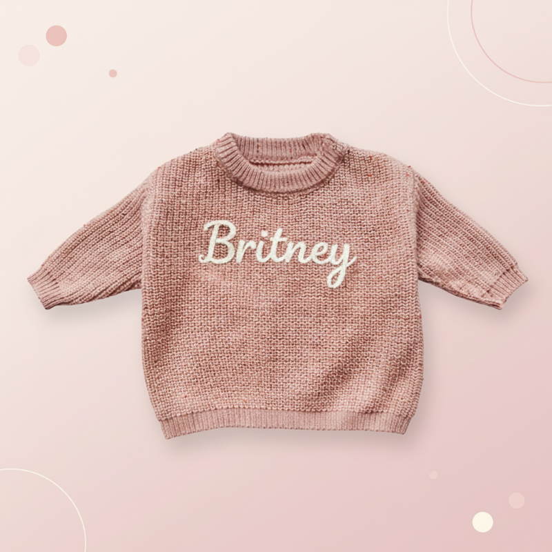 Personalized Baby Sweater – Unik & kärleksfull – Broderad, personlig babytröja