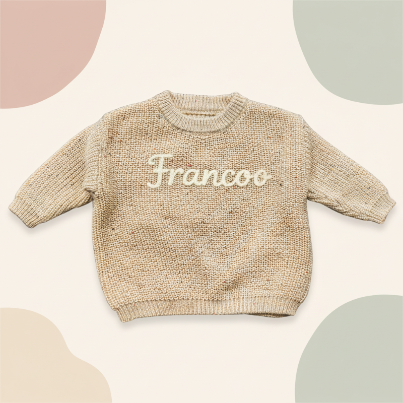 Personalized Baby Sweater – Unik & kärleksfull – Broderad, personlig babytröja