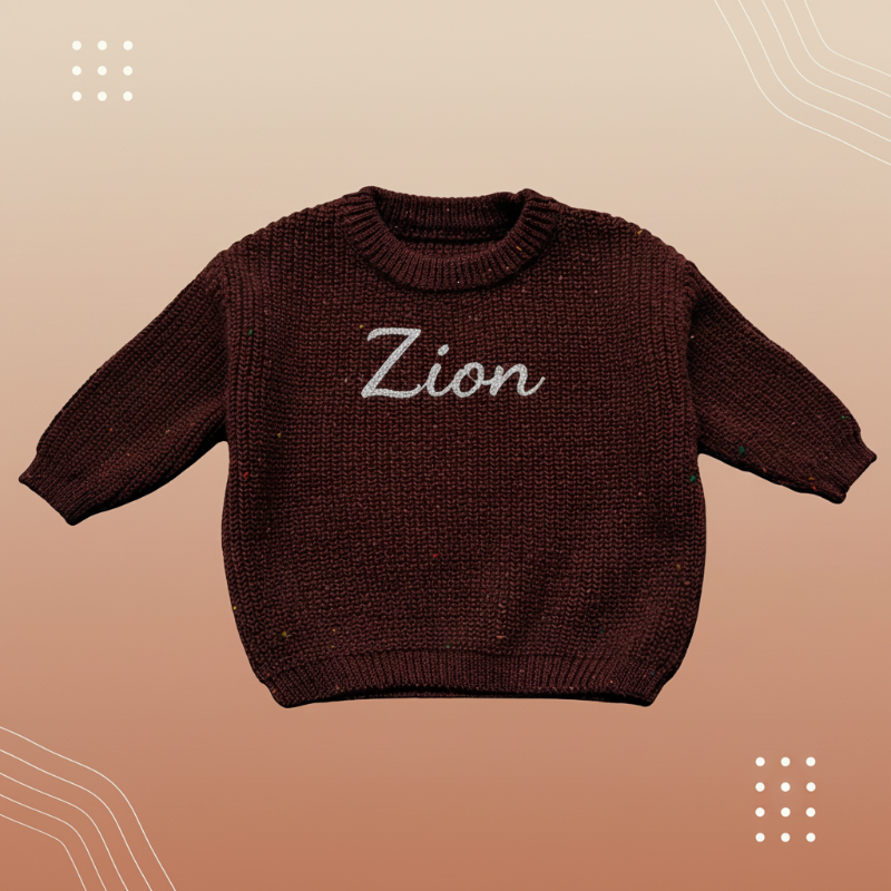Personalized Baby Sweater – Unik & kärleksfull – Broderad, personlig babytröja