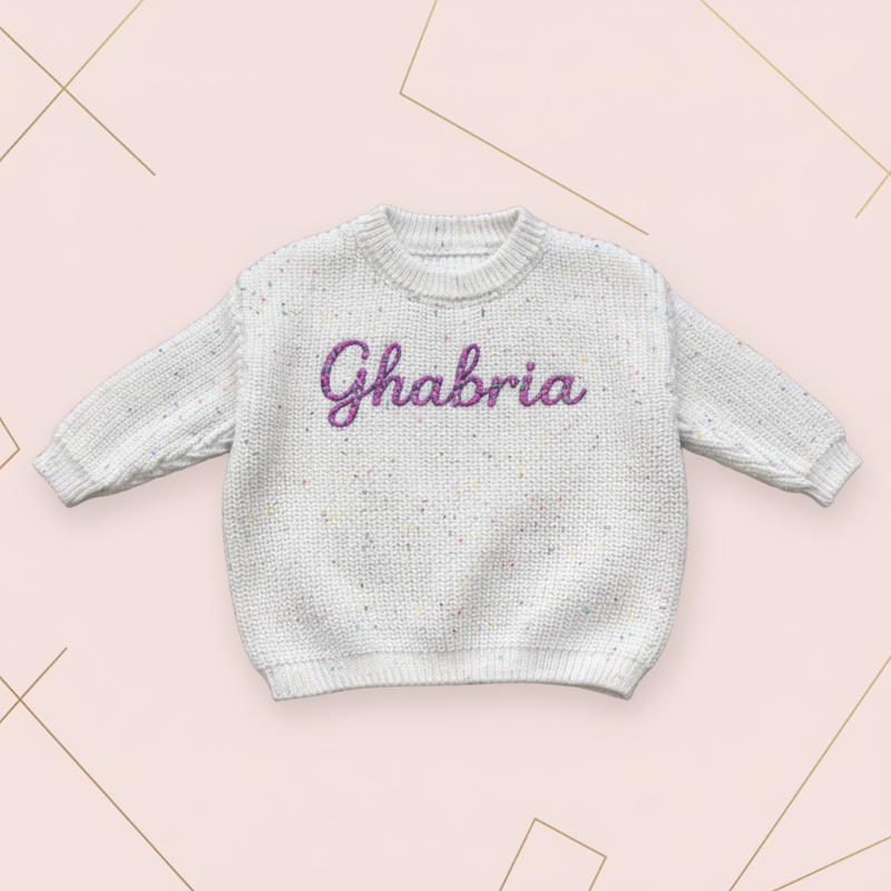Personalized Baby Sweater – Unik & kärleksfull – Broderad, personlig babytröja
