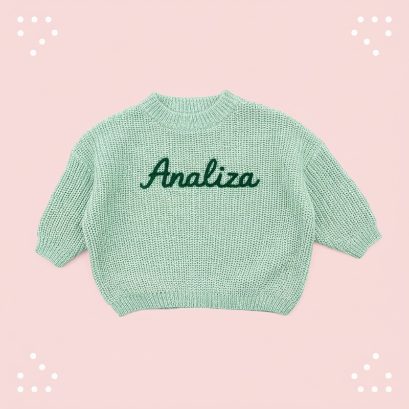 Personalized Baby Sweater – Unik & kärleksfull – Broderad, personlig babytröja