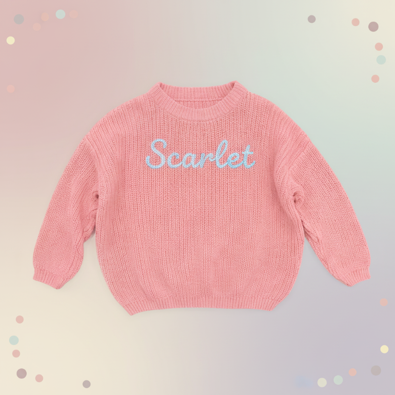 Personalized Baby Sweater – Unik & kärleksfull – Broderad, personlig babytröja