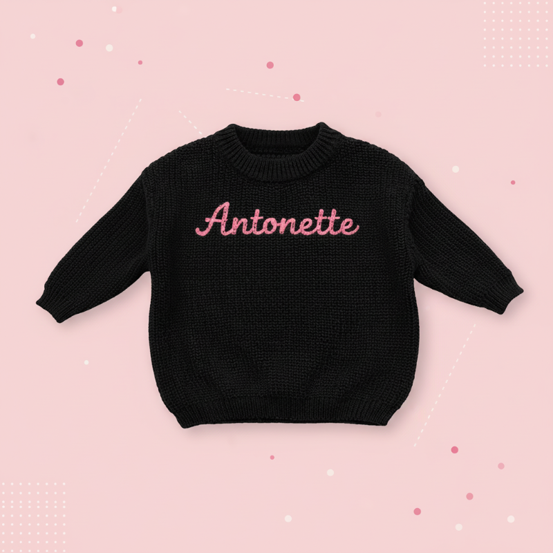 Personalized Baby Sweater – Unik & kärleksfull – Broderad, personlig babytröja
