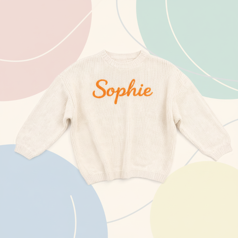 Personalized Baby Sweater – Unik & kärleksfull – Broderad, personlig babytröja