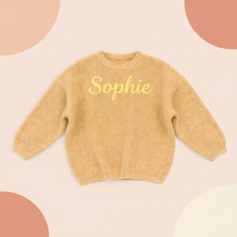 Personalized Baby Sweater – Unik & kärleksfull – Broderad, personlig babytröja