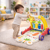 Step & Play – Interaktivt & Säker – 3-i-1 gåstol & babygym