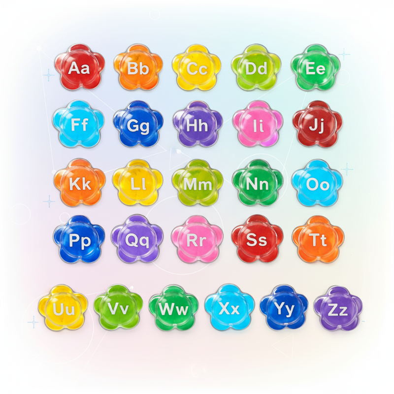 BubbleAlphabet – Mjukt & Lärorikt – Vattenbokstäver
