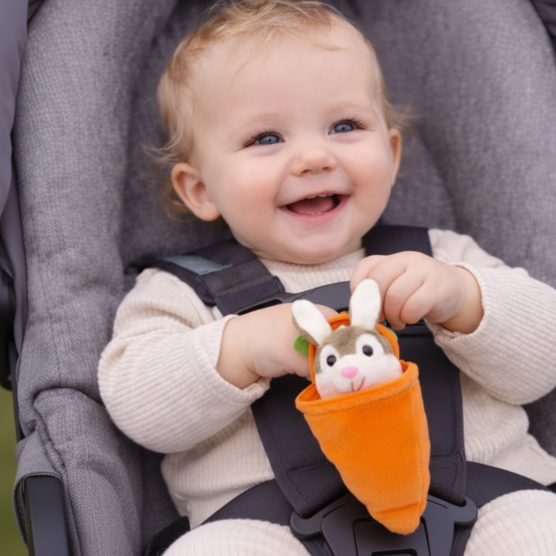 Personalized Bunny – Den perfekta påskpresenten – Mjuk kanin med morot och namn