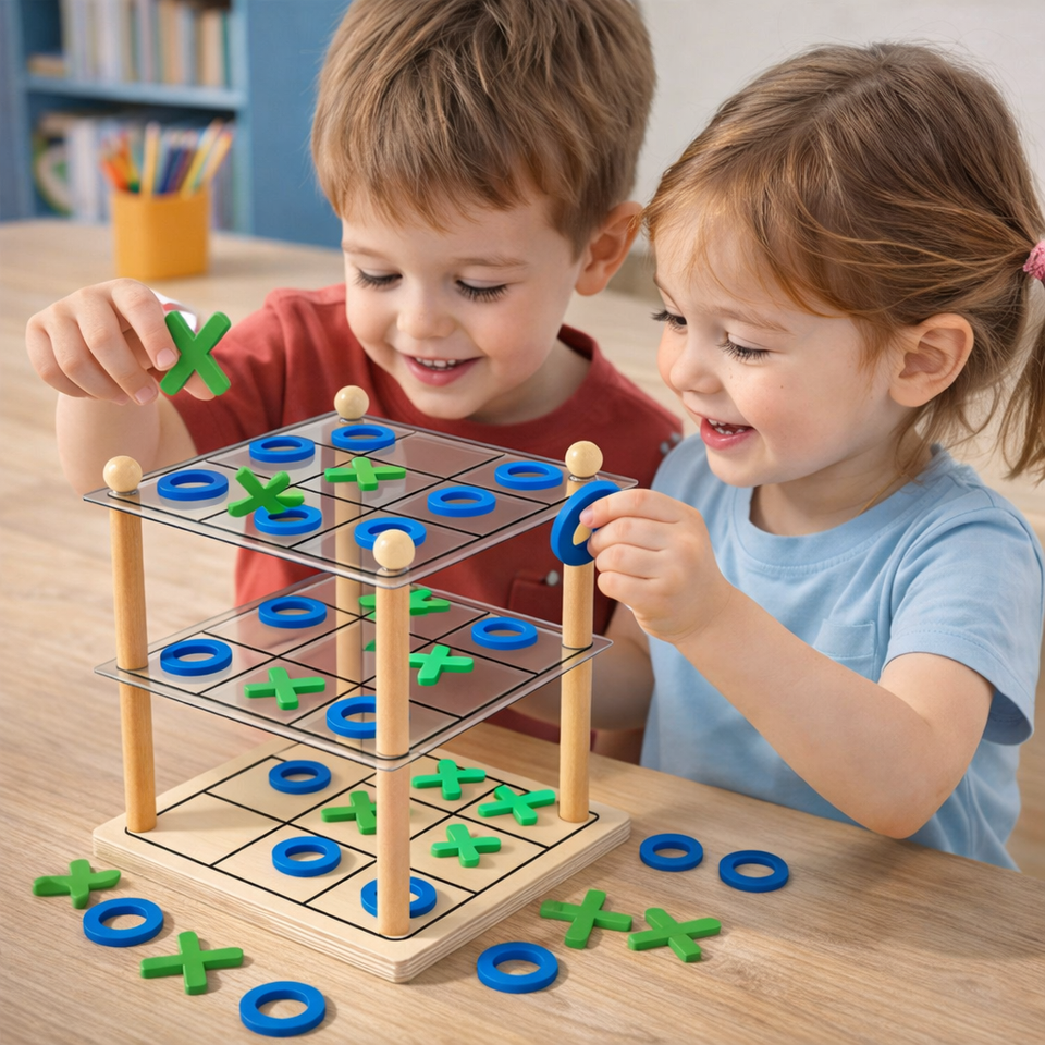 LogicTower – Pedagogiskt & Smart – Tre i rad 3D