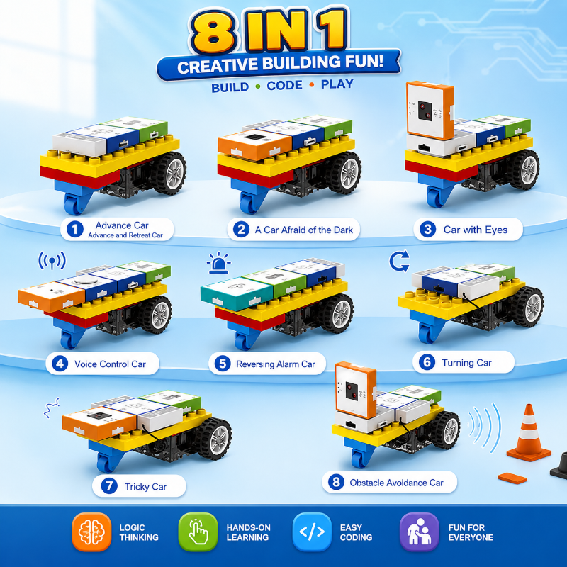 STEM Programming Blocks – Lär dig programmera – Byggstenarset