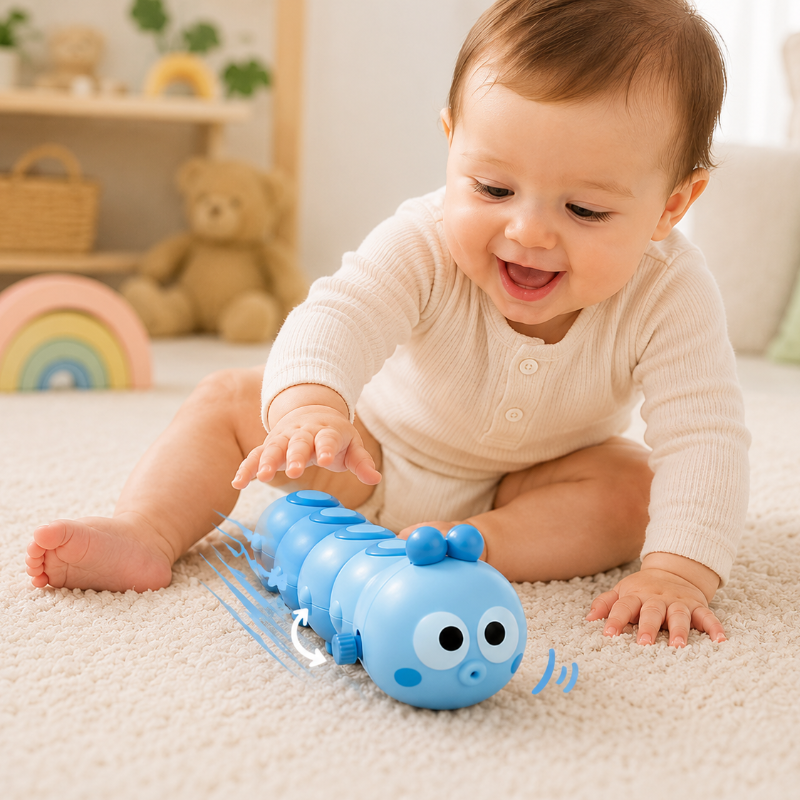 Wind-Up Caterpillar – Lekfullt & rörligt – Kryp-leksaker