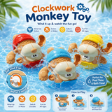 Clockwork Monkey Toy – Lek och vattenkul – Uppdragbart badleksak