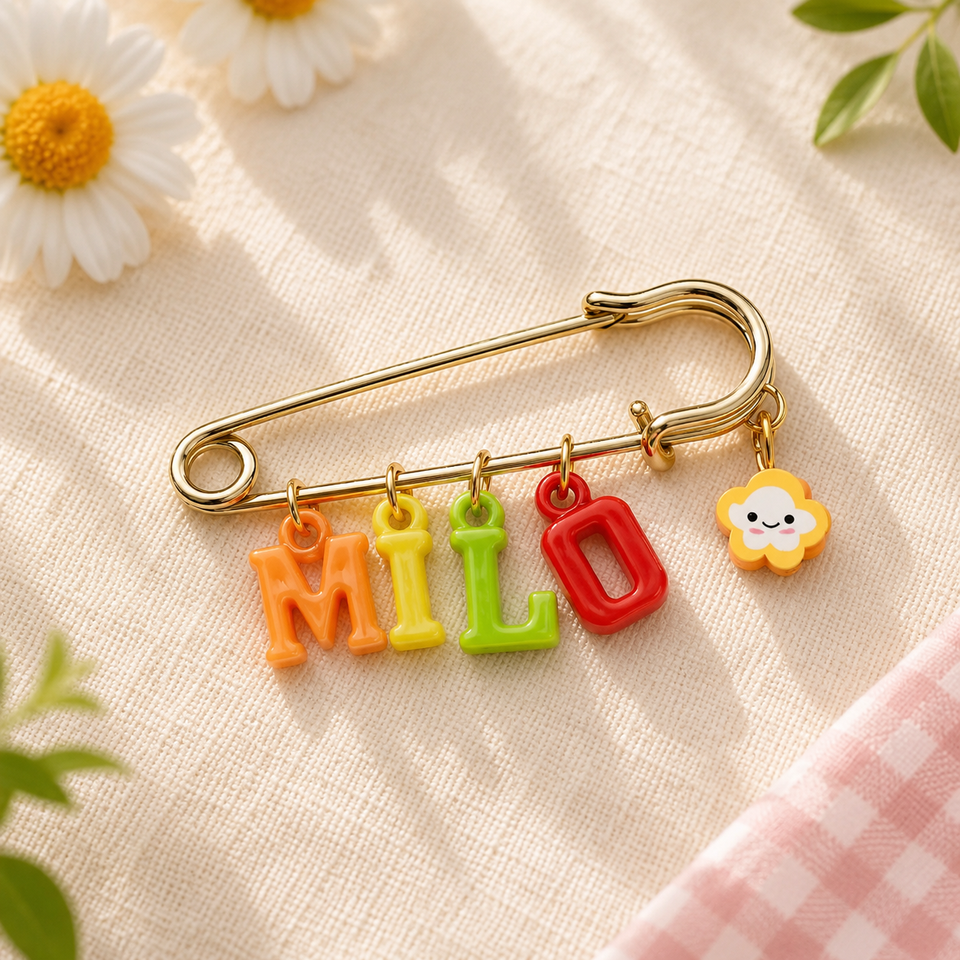 Personalized Charm Pin – Personligt & stilfullt – Namnbrosch