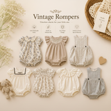 Vintage Rompers – Tidlös & mjuk – Babyoverall