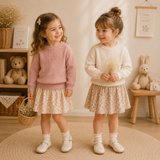 Thin Cotton Pullover – Ljus & Komfort – Stickad barntröja