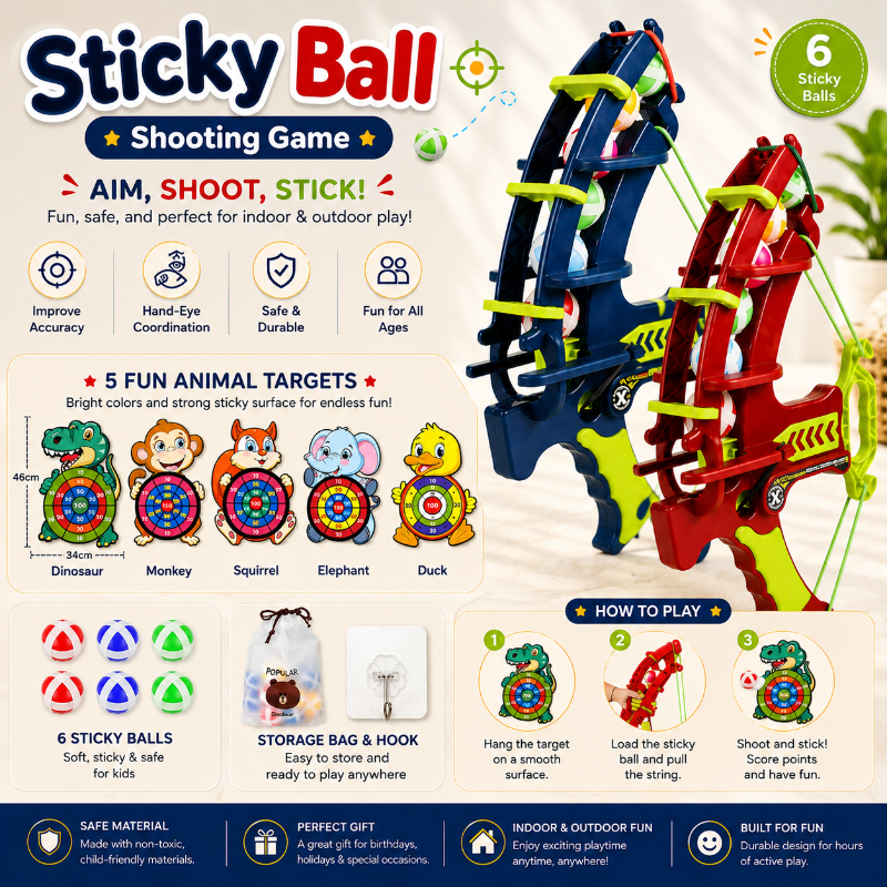 Sticky Ball Shooting Game – Aktivt & interaktivt – Dartspel