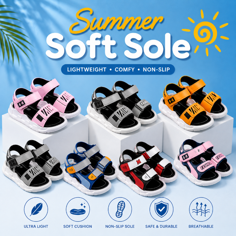 Summer Soft Sole – Komfort & halkskydd – Barnsandaler
