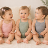 Summer Bodysuit – Luftigt & bekvämt – Stickad babybody