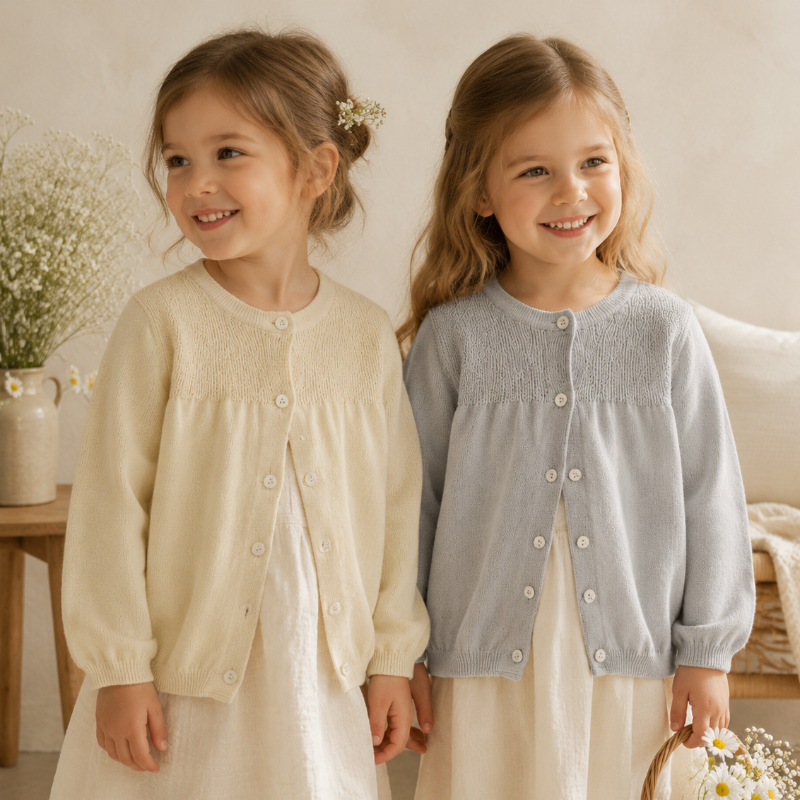 Knitwear Set – Elegant & bekväm – Mjuk stickad kofta