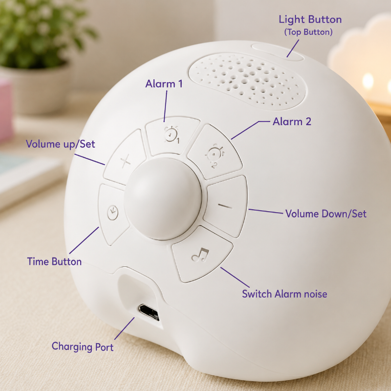 Cute Expression Alarm Clock – Söt & praktisk – väckarklocka för barn