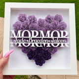 Personalized Rose Shadow Box – En unik morsdagspresent – en personlig skuggbox med rosor