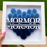 Personalized Rose Shadow Box – En unik morsdagspresent – en personlig skuggbox med rosor