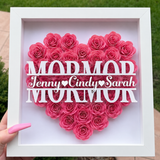 Personalized Rose Shadow Box – En unik morsdagspresent – en personlig skuggbox med rosor