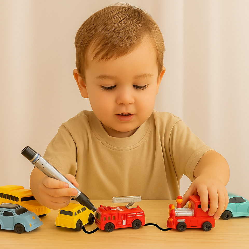 LineDrive – Kreativt & interaktivt – Bil med magisk pennstyrning