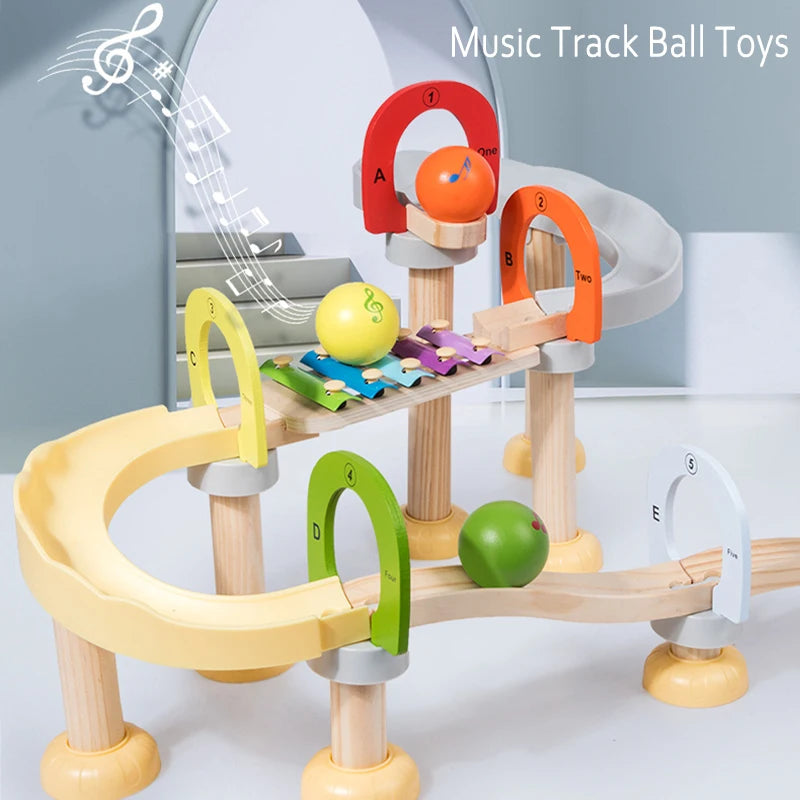 Music Marble Track™  - Montessori-melodier - Sensorisk leksak