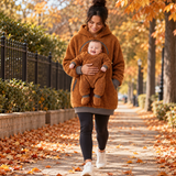 MamaHug – Varm och praktisk – 2-i-1-hoodie för mamma och bebis