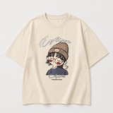 CuteStyle – Trendigt & bekvämt – T-shirt med överdimensionerat serietryck