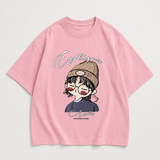 CuteStyle – Trendigt & bekvämt – T-shirt med överdimensionerat serietryck