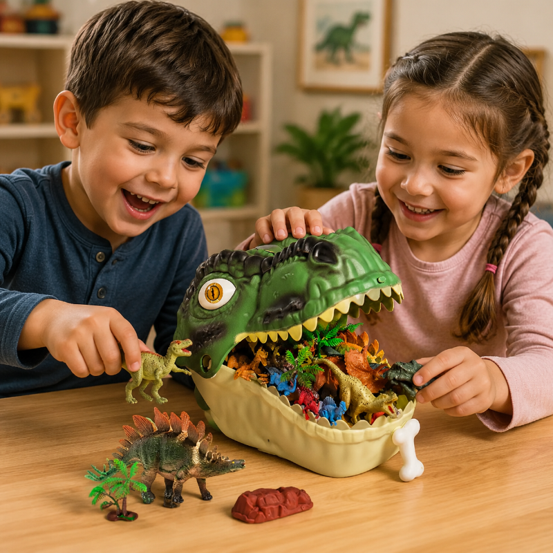 DinoWorld – Kreativt & realistiskt – Lekset med dinosauriehuvud