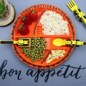 Construction Dinner Set™ - Aldrig mer bråk vid bordet - Kreativt bestickset