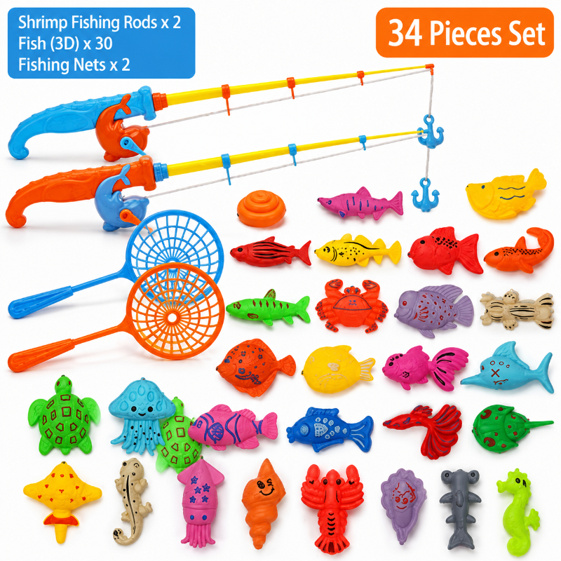 Fishing Game – Lärande och upptäckt – Magnetiskt fiskespel