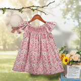 Floral Dress – Lätt och luftigt – Fladdrande ärmad klänning för flickor