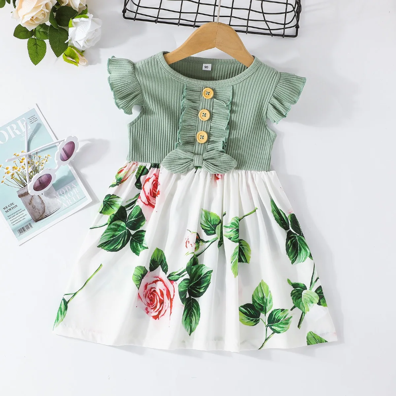 Garden Dress – Sommar & Fräscht – Blommig klänning för flickor