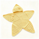CozyStar – Mjuk & handgjord – Stickad babyoverall med stjärnformad design