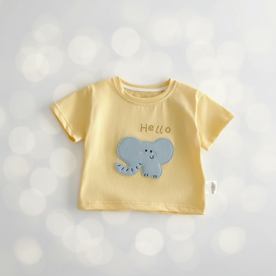 LittlePatch – Tecknad film & Roligt  – Barn-T-shirt med tecknade film-patchar