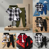 Boys Checkered Outfit – Trendigt och bekvämt – Rutigt klädset för barn