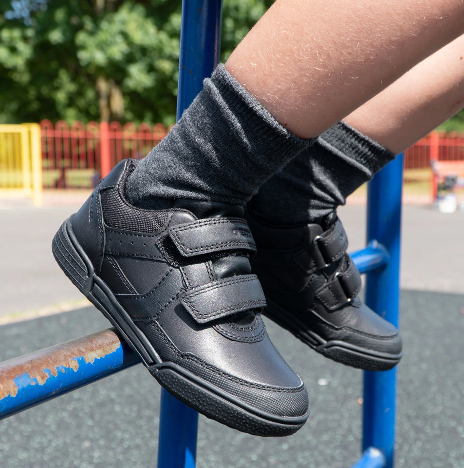 MonoWalk – Lätt & slitstark - Sneakers i läder med kardborreband