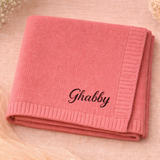 Personalized Baby Blanket – Mjuk & unik – Personlig broderad bomullsfilt