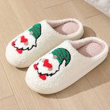 Northern Lights Kids - Varm och festlig - Mönstrade jultofflor i plysch