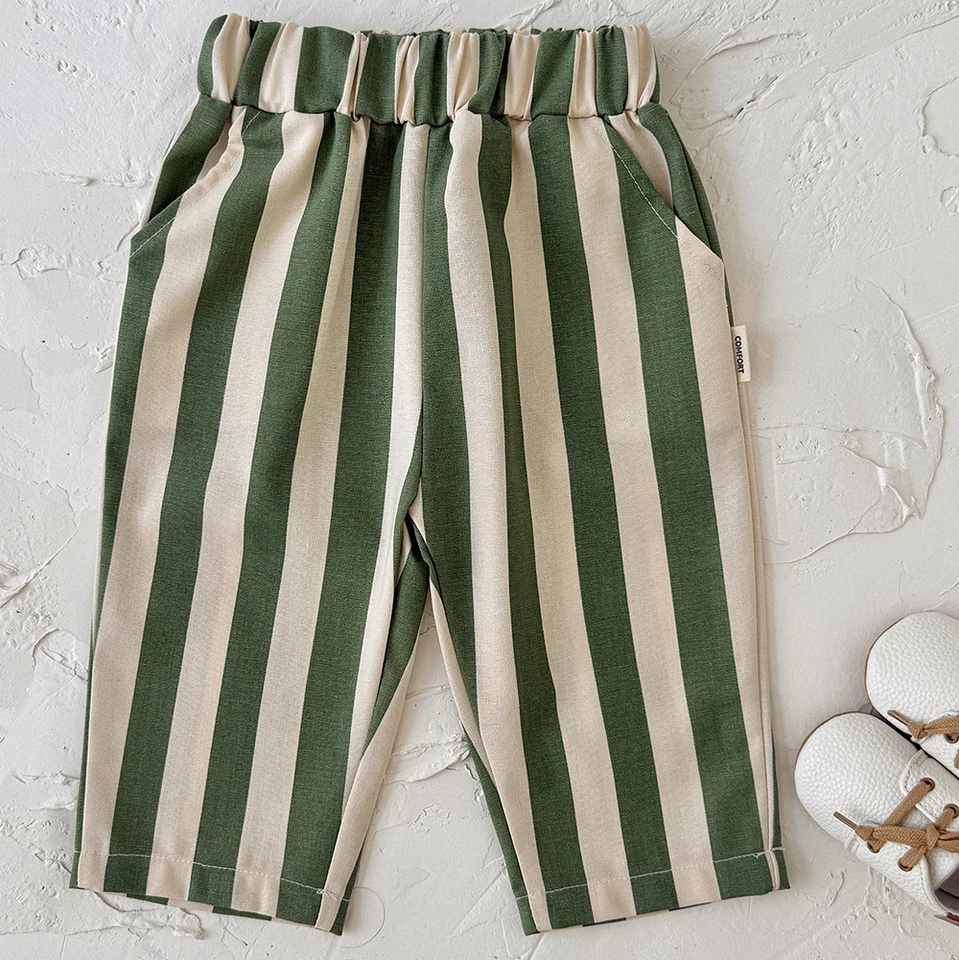 SoftStripe – Mjuka och bekväma – babybyxor med randigt mönster