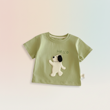 LittlePatch – Tecknad film & Roligt  – Barn-T-shirt med tecknade film-patchar