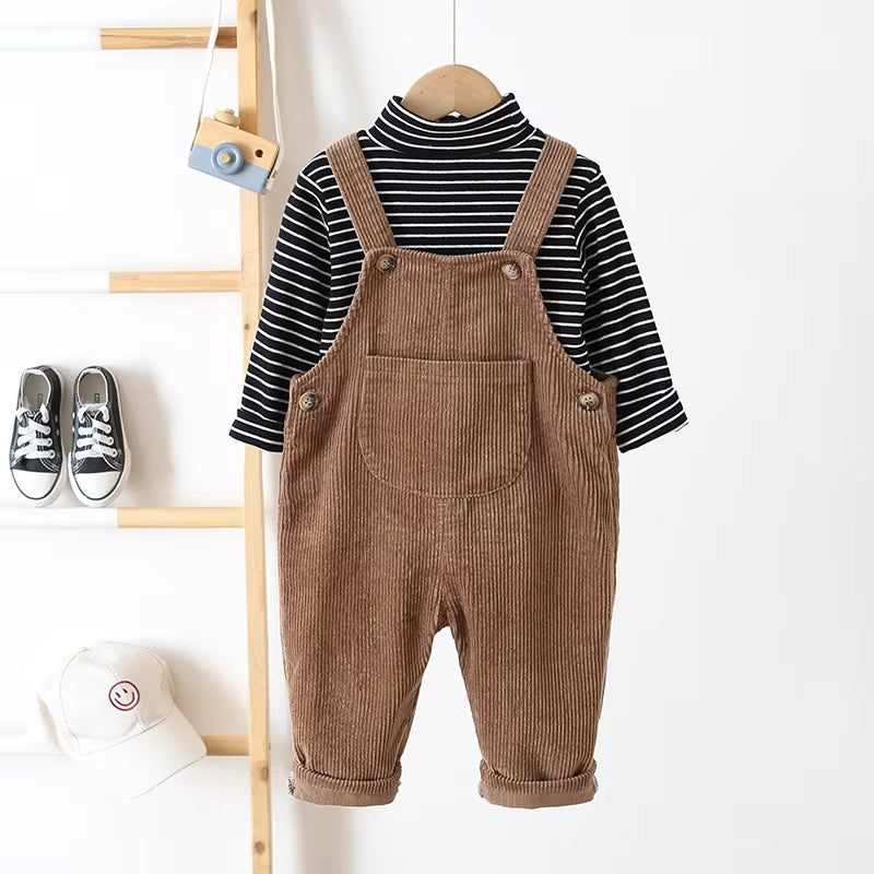 TinyTrend – Bekväma och eleganta – Ribbstickade trädgårdsbyxor