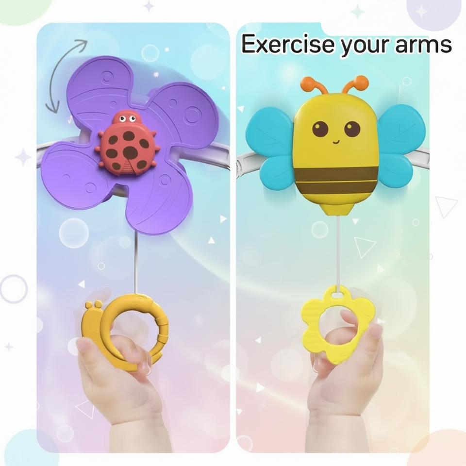 BuzzBloom – Färgglad & interaktiv – Lekbåge för spädbarn